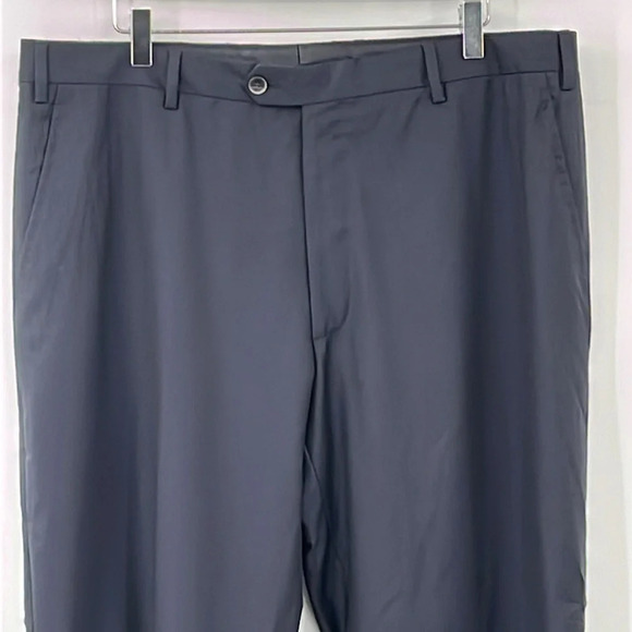 Zanetti Flat Front Brunello Unhemmed Suit Pants in Navy - NWOT - 38 Measured - Picture 2 of 6